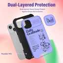 (2in1 for iPhone 14 Plus Phone Case for Women Cute Butterfly Girls Cover Girly Aesthetic Pretty Purple Butterfly Unique Design with Camera Cover and Ring Stand Funda for Apple 14 Plus Case