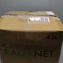 45L Black Silver Adopting Aluminum Motorcycle Top Case Tail Box Motorcycle Trunk (Black)