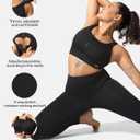 Adjustable High Impact Sports Bras for Women Zip Front Full Coverage and Lift Padded Compression Tops (Black, L)