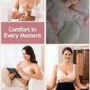 Wireless Hands-Free Pumping Bra, Adjustable with Extendable Straps and Hook Extender, Comfort Sleep Pumping & Nursing Bra (Black, XXXL)