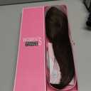 Hair Topper 12inch Clip in Synthetic Hair Toppers for Women with Thinning Hair Layered 6.5"X6.5" Big Base Toppers Hair Pieces for Women Natural Look Medium Brown with Highlights