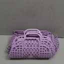 4 Pcs Jelly Bag Summer Beach Jelly Tote for Women Girls Gift Basket Tote Purses for Wedding Baby Shower Party(Purple,8.9 x 3.3 x 8 Inch)