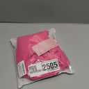 Women's Oversize Workout Cropped Tops Short Sleeve Drop Shoulder Boxy TShirts Roll Hem Basic Loose Yoga Running Tees Hot Pink Small