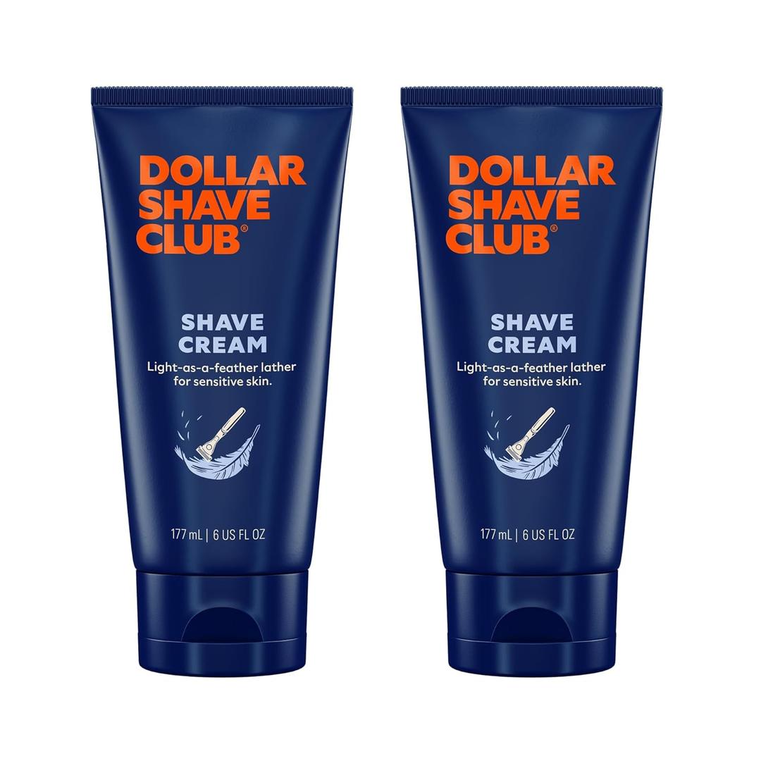 Dollar Shave Club | Shave Cream 6 ounce (2 Pack) | Hydrating Shaving Cream for Sensitive Skin Dollar Shave Club | Shave Cream 6 ounce (2 Pack) | Hydrating Shaving Cream for Sensitive Skin