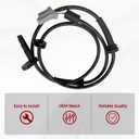 ABS Wheel Speed Sensor Front Left Right Compatible with Nissan Altima 2007-2013 Maxima 2009 2010 2011 2012 2013 2014, Replaces 47910-JA000 ALS1442, 2PCS