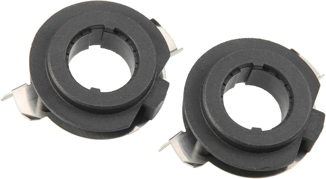 ACROPIX H7 LED Headlight Bulb Holder Adapter Socket Base Holders Clip for BMW E60 ML450 ML500 GLA63 AMG GL350 E350 ML350 GTI (Pack of 2) Car Parts