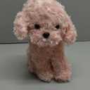Pink Puppy Dog Stuffed Animals Plush Toys, Pink Toy Poodle Bichon Frise Maltese Stuffed Dog Plush, for Girls, Kids, Babies, Birthday, Easter, Christmas -12.6 inches