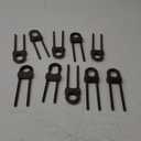 Jetec 10 Pieces Cabinet Locks for Babies, U-Shaped Proofing Drawers Safety Child Locks Adjustable, Easy to Use Childproof Latch for Knob Handle on Kitchen Door Storage Cupboard Closet (Brown)