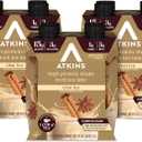 Atkins Chai Tea Latte Flavored Protein Shake, High Protein Shake, Low Glycemic, Low Carb, Low Sugar, Keto Friendly, Gluten Free, Ready to Drink Protein Shake, 12 count (3 sets of 4) Best By: 08/13/26
