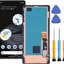 AMOLED for Google Pixel 7 Pro Screen Replacement kit for Pixel 7 Pro Screen Replacement GP4BC GE2AE LCD Display digitizer Touch Screen Assembly (Not for Pixel 7A / 7) (Black)