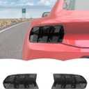 RT-TCZ Smoked Black Tail Light Lamp Cover Guard Trim Decoration Exterior Accessories for Ford Mustang 2024 2025