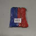 Travel Utensils Set with Case 4 Pack, Reusable Stainless Steel Portable Cutlery (Fork, Spoon, Knife, Straws & Cleaner) for Work, Dorm, Camping, Lunch Box, Compact Durable Silverware by Ecoberi (Blue-Red)