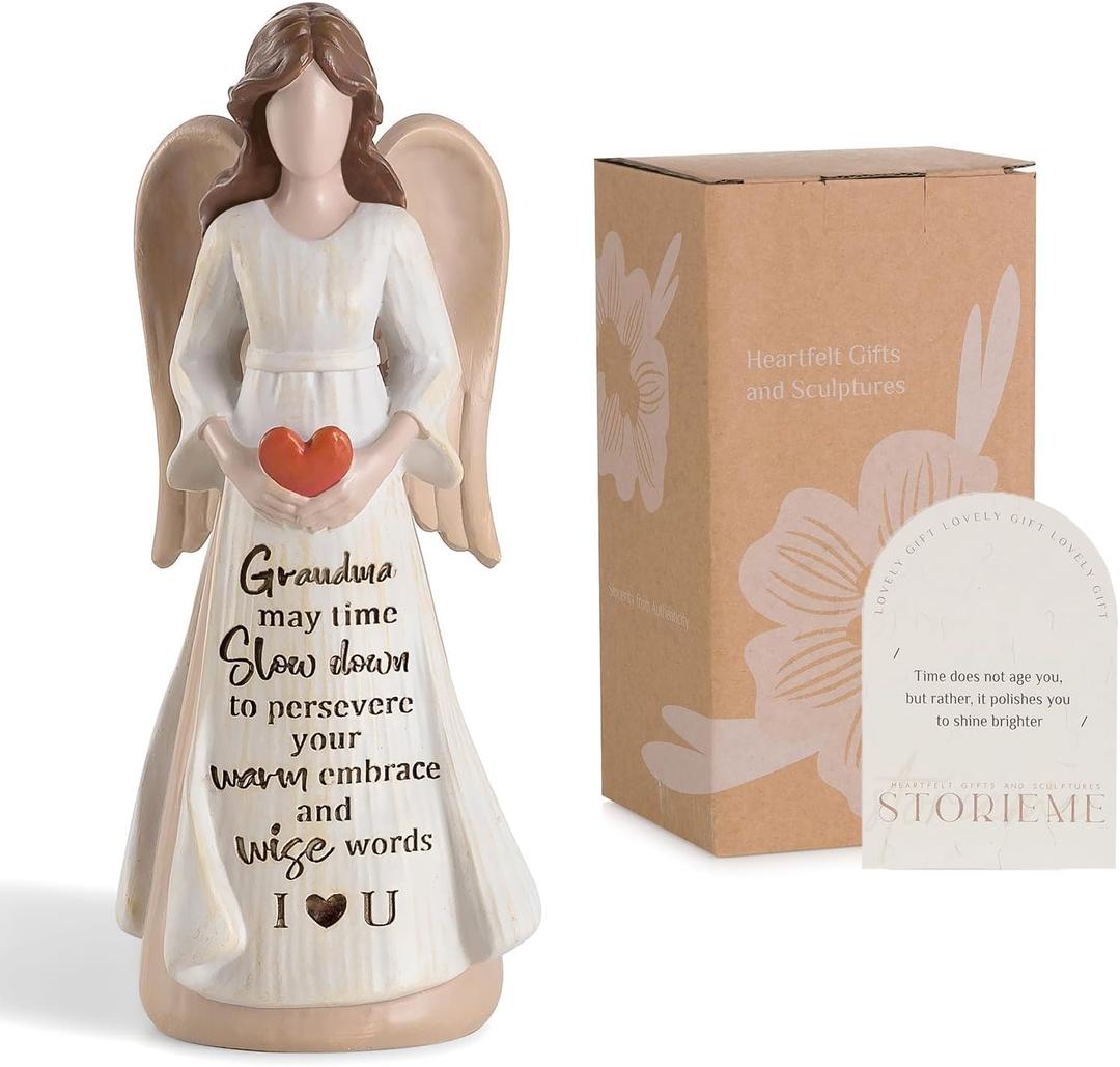 Storieme Great Grandma Birthday Gifts: Best Grandmother Angel Figurine Gift Ideas for Christmas Mothers Day from Granddaughter Grandkids