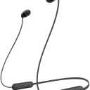 Sony WI-C100 Wireless in-Ear Bluetooth Headphones with Built-in Microphone, Black