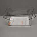 Tiawudi 12 Pack Plastic Storage Bins, Multi-Use Organizer Bins, Pantry Organizer, Clear Storage Containers for Home, Kitchen, Office, Cabinet, Shelf and Fridge Organization
