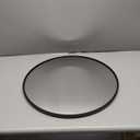Round Wall Mirror, 20 inch Black Circle Mirror, Black Metal Frame Round Mirrors, Circle Wall Mounted Mirrors for Bathroom, Living Room, Bedroom, Entryway, Vanity