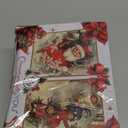 Skiing Hedgehog Christmas Glass Ornament