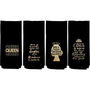 Just A Queen Building Her Empire Dish Cloths Towels 24x16 Inch Set of 4,Inspirational Quote Daughter Queen Decor Decorative Dish Hand Towels for Kitchen Bathroom, Daughter Teen Girls Gifts Just A Queen Building Her Empire Dish Cloths Towels 24x16 Inch Set of 4,Inspirational Quote Daughter Queen Decor Decorative Dish Hand Towels for Kitchen Bathroom, Daughter Teen Girls Gifts