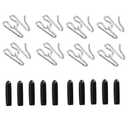 2.25mm Dog Training Collar Links- Chrome Plated Steel Links for Dogs, Silver, Collar Links for Effective Training