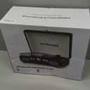 Vinyl Record Player 3-Speed Bluetooth Portable Suitcase Belt-Driven Record Player with 2 Built-in Stereo Speakers Vinyl Vintage Turntable Phonograph Records Player with RCA Line Out, AUX Out (Black)