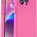 Vooii Compatible with iPhone 13 Pro Case, Liquid Silicone Upgrade [Camera Protection] [Soft Anti-Scratch Microfiber Lining] Shockproof Phone Case for iPhone 13 Pro 6.1 inch - Pitaya