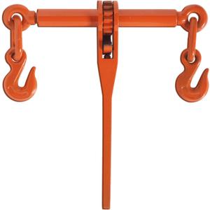 Koch 099312 3/8-inch, Grade 70 and 1/2-inch, Grade 43 Ratchet Load Binder, Powder Coated Orange Steel, 9,200 lbs. Working Load Limit