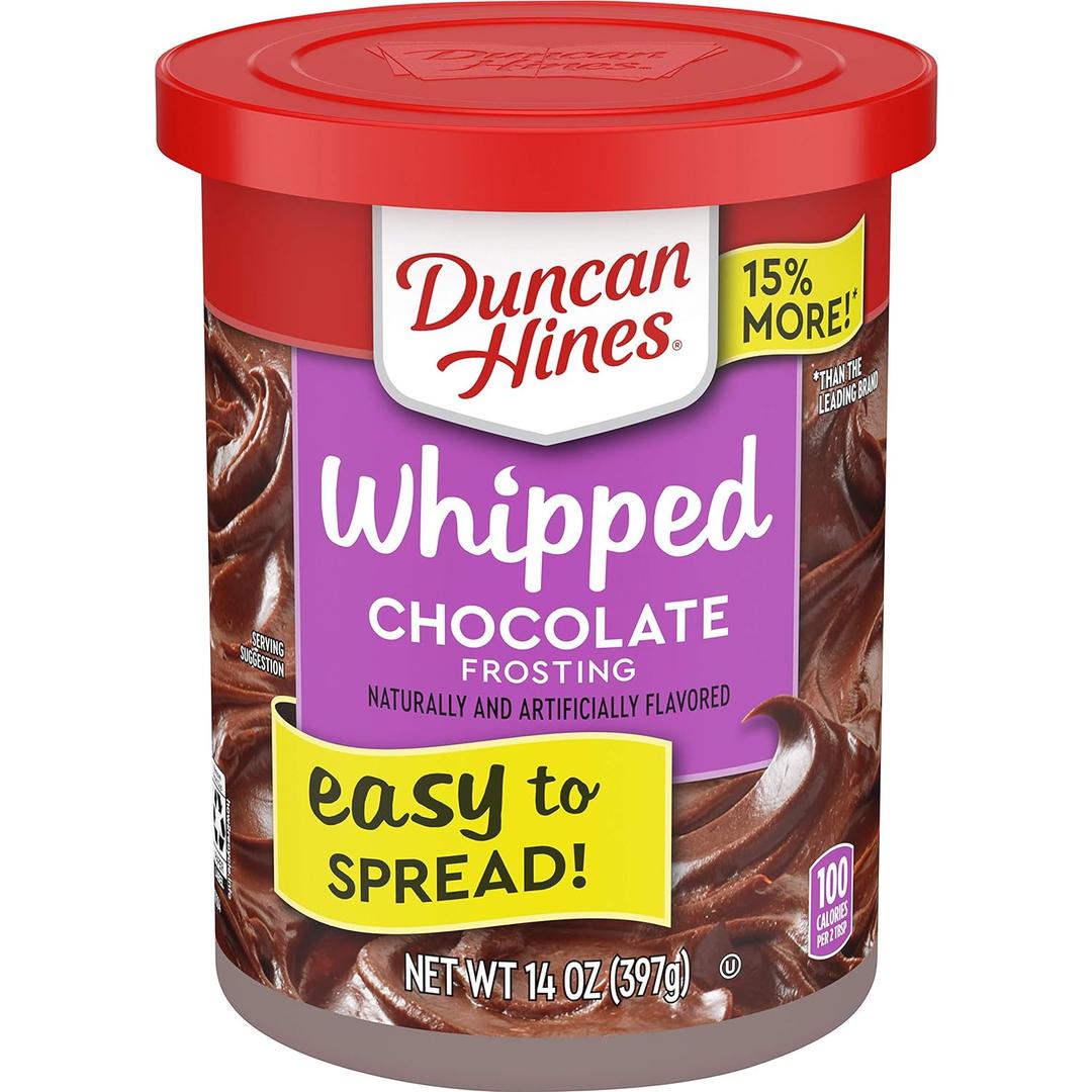 3 x Duncan Hines Whipped Chocolate Flavored Frosting, 14 oz. (BB: June 17, 2026)