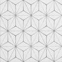 FloorPops FP2481 Kikko Peel Stick Floor Tiles, White & Off-White