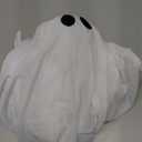 JOYIN Halloween Hanging Light up Ghost with Spooky Blue LED Light, 47 White Ghosts Halloween Hanging Decoration for Front Yard Patio Lawn Garden Party Decor Indoor Outdoor