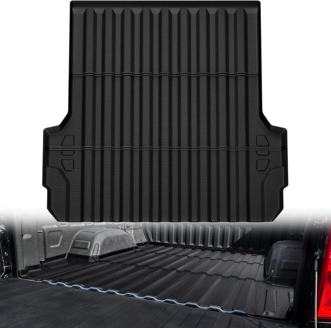 OEDRO Truck Bed Mat Fit for 2023 2024 2025 Chevy Colorado/GMC Canyon 5FT, TPE All Weather Fit for Chevy Colorado 5FT Anti-Slip Heavy Duty Pickup Bed Liner Accessories, Black