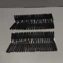 100PCS Clothes Pins Wooden,4" Large Wooden Black Clothespins,Clothespins for Crafts Hanging Clothes Pictures (Black)