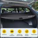 ZTGPMP Retractable Cargo Cover for Kia Sportage 2023-2026 | for Kia Sportage NQ5 LX/ EX/ X-Line AWD/ SX/ SX Prestige/ Sportage X-Pro/ X-Pro Prestige, Carbon Fiber Leather