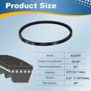 uxcell 2Pcs 4L270 Rubber V-Belt, 27" Outside Circumference x 0.5" Width x 0.31" Thick Raw Edge Cogged Industrial Rubber V Belt, Updated and Instead of Normal 4L for Lawn Garden Machinery