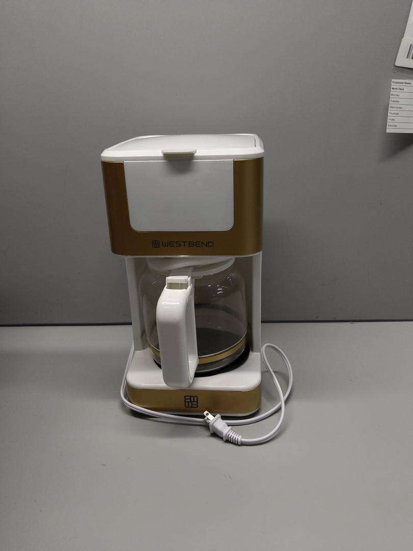 WESTBEND TIMELESS 12C COFFEE MAKER WH/GL