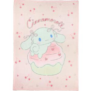 Northwest Sanrio Hello Kitty and Friends Throw Blanket Cinnamoroll Cherry Cupcake Hearts 46"X60"