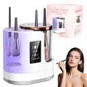 3 IN 1 Electric Makeup Brush Cleaner & Dryer Machine Automatic Cosmetic Brush Washer Portable USB Deep Cleaning Beauty Tool Gift for Women