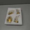 Easter Bunny Gold Bunny Figurines, 4PCS Spring Decors Easters Centerpieces for Tables Sculptures Home Decors, Easter Decorations for Home, 3.5 inches