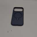 TORRAS Q3 Silicone 360 Spin for iPhone 17 Pro Case with Stand, Fit for MagSafe, Magnetic Ring Kickstand with Camera Control, Liquid Silicone Rubber Soft Phone Case for iPhone 17 Pro 6.3'', Deep Blue