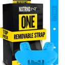 Nxtrnd One Football Mouth Guard, Strap Included, Fits Adult & Youth (Neon Blue)