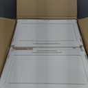 YFXCVSL 4 Tier Plastic Storage Bins with Lid 28QT - Stackable Storage Containers with Wheels, Folding Storage Boxes, Collapsible Storage Bins, Organizers and Storage (White)