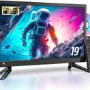 Desobry 19 INCH TV with DVD Player Built in 1081P LCD TV DVD Player Combo with HDMI USB Monitor for Home, Kitchen, RV Camper, or Office,