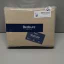 Bedsure 100% Washed Cotton Duvet Cover King Size - Frosted Almond Minimalist Cotton Duvet Cover Linen Like for All Seasons - GentleSoft Plain Simple Bedding (Frosted Almond, King, 104"x90")