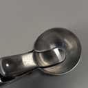 ZKIRON Old-school Heavy Duty Ice Cream Scoop - Stainless Steel, Dishwasher Safe, Trigger Release; Cookie Dough Scoops for Food, Perfect for Baking, Fruit, Frozen Yogurt, Muffin (Medium, Silver)