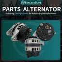 Alternator for Bobcat Skid Steer 331 341 753 763 773 863 864 S130 S150 S160 S175 S185 S205 T110 T140 T180 T190 T200 T250 T300, Kubota V2203 Deutz Engine Replacement, OEM 6675292 6681857 6690593 12390