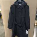 DKNY womens Belted Trench Coat With Hood  Lightweight Water-resistant Long Jacket (X-Large, Black)