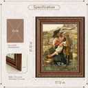12x16 Antique Gold Bronze Picture Frame, Shatterproof Cover, 1 Pack