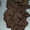 2 Pack 32x43 Inch Brown Cocktail Tablecloth Spandex Round Fitted Table Cover for Wedding Banquet Event Party, 2PC 32" x 43"