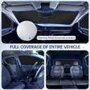 6pcs Car Window Shades for Ford F150 4Door 2021 2022 2023 2024 2025, Full Car Window Covers for Privacy, Sunshades for F150 Front Rear Windshield Side Windows to Block UV and Protect Privacy