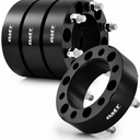 Orion Motor Tech 6x5.5 Wheel Spacers, 2 Inch Red Wheel Spacer Kit with M14x1.5 Studs Compatible with Chevy Silverado 1500 Chevrolet Tahoe GMC Yukon Suburban, 108mm Bore Black Wheel Spacers, 4pcs