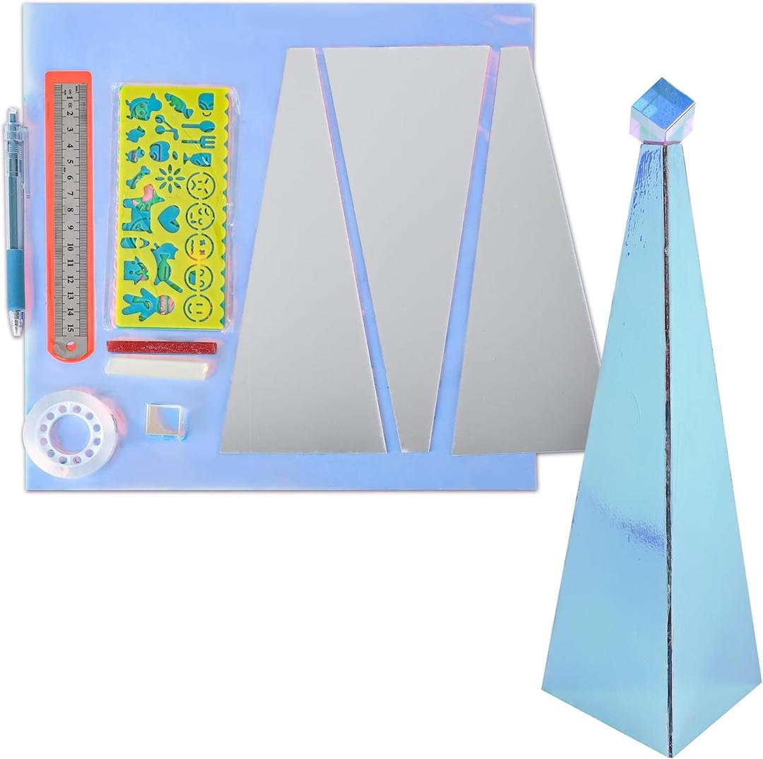 DIY Kaleidoscope Sun Catcher Kaleidoscope kit Mini Cube Prism Kaleidoscope for Adults Parent-Child Handmade Activity Couple Girlfriend Holiday Surprise Birthday DIY Gift